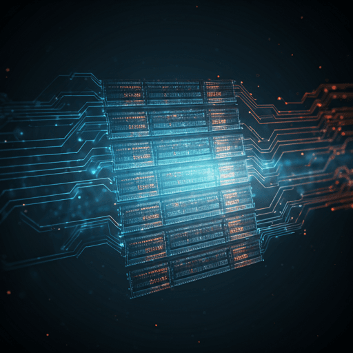 Technisches Schema eines Servernetzwerks